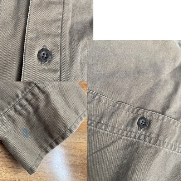 Timberland Men's Olive Shirt Jacket Shacket Overshirt Plaid Workwear Western XL - Picture 9 of 10